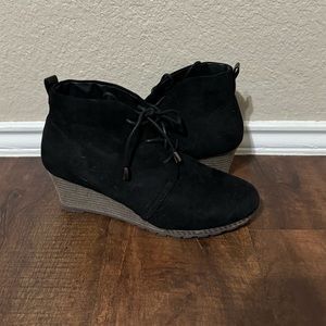 Black Suede Booties
